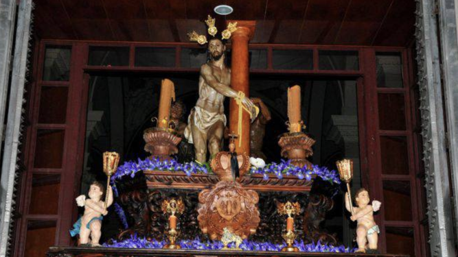 El paso del Santísimo Cristo de La Columna de Elche
