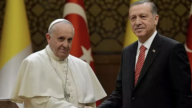 Francisco y Erdogan en una foto de archivo