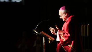 Paglia, el pasado jueves, en la Misa del Peregrino en Santiago