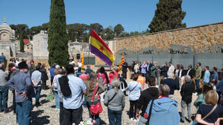 Homenaje a la represión franquista en el cementerio de Tarragona