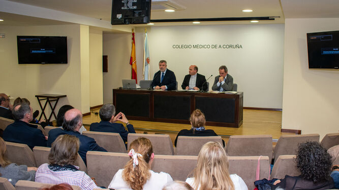 Francisco Prieto, en el Colegio Médico de A Coruña