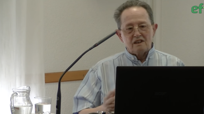 Gonzalo Haya, durante una conferencia