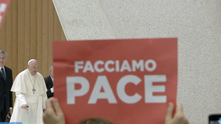 Papa a las Escuela de las Paz