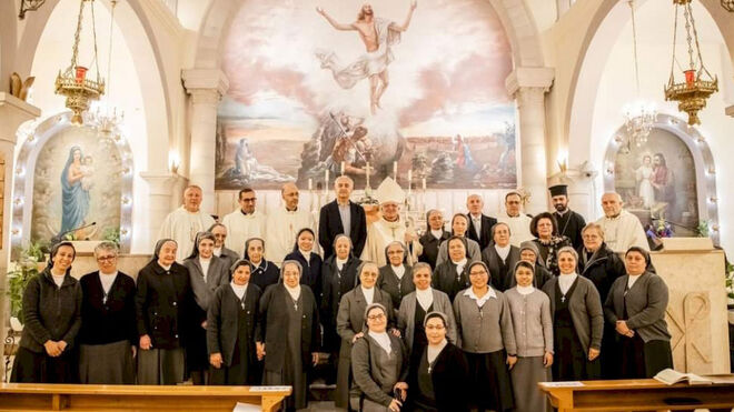 Las Hermanas de San José celebran su 150 aniversario en Ramala, Cisjordania, en marzo
