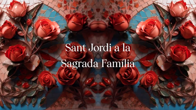 La Sagrada Familia celebra Sant Jordi