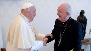 Pérez Pueyo, con el Papa Francisco