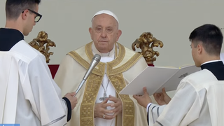 Francisco, en la plaza de San Marcos