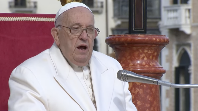 El Papa, con los jóvenes de Venecia