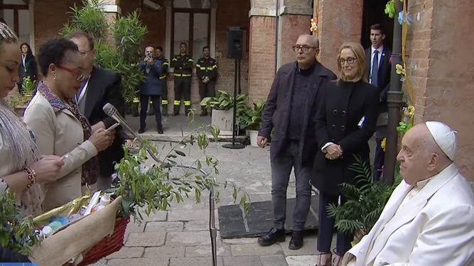 Reclusas, con el Papa