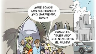 De la tierra, la vid, de la vid el sarmiento, del sarmiento la uva, de la uva…