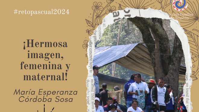 ¡Hermosa imagen, femenina y maternal!