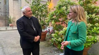 Marie-Lucile Kubacki y Jean-Marc Aveline, arzobispo de Marsella