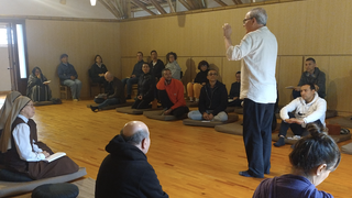Pablo d’Ors durante el taller de meditación