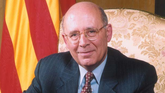 Joan Rigol en su etapa de presidente del Parlament de Cataluña