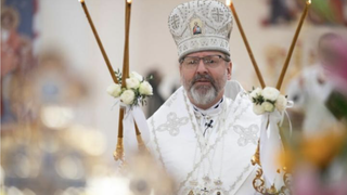 Sviatoslav Schevchuk en la celebración de la Pascua