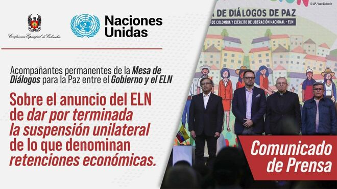 La Iglesia y Naciones Unidas ante el anuncio del ELN
