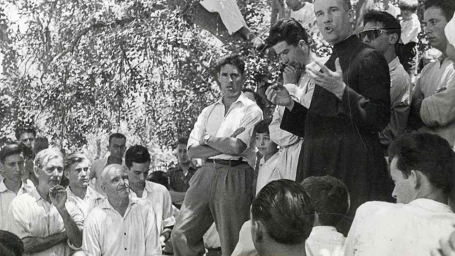 Imagen del Padre Llanos en su juventud
