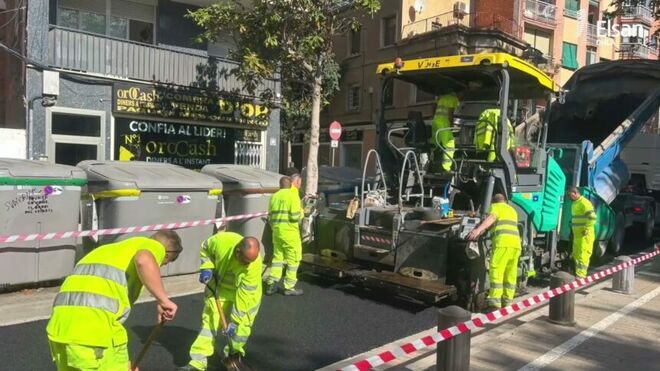 Trabajadores de Elsan en Barcelona