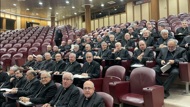 Los obispos españoles en su histórica visita al Vaticano