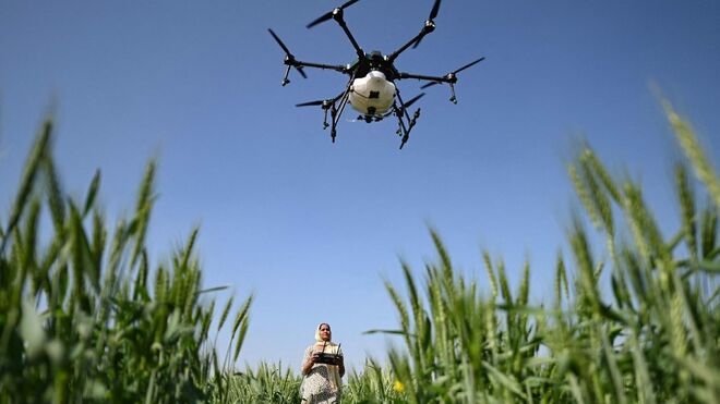 Dron agrícola