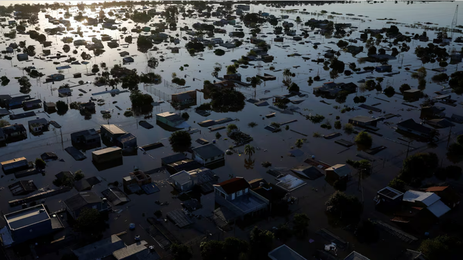 Tragedia climática en Río Grande del Sur-Brasil