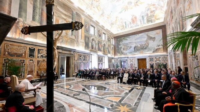 El Papa en un acto con la Academia Pontificia de Ciencias Morales