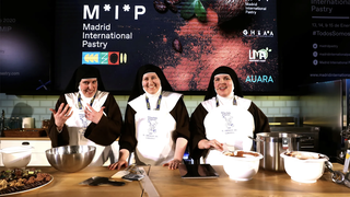 Tres clarisas de Belorado en el 'Madrid Fusión' en una imagen de archivo