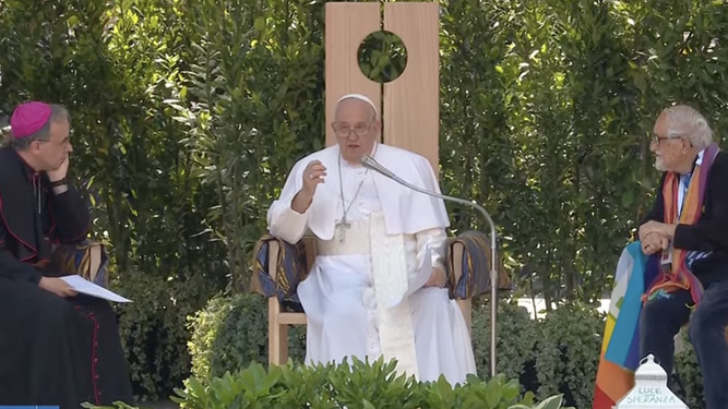 El Papa, en el Arena de Verona