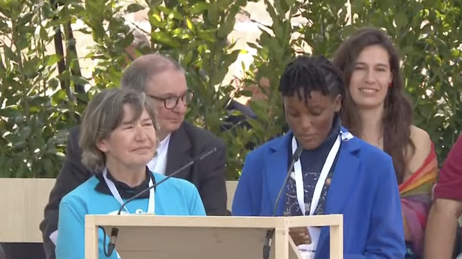 Vanessa Nakate y Annamaria Panarotto