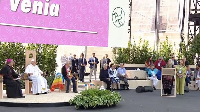 La activista afgana, con el Papa