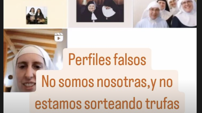 Las clarisas de Belorado advierten de cuentas 'fake' que suplantan su identidad en Internet