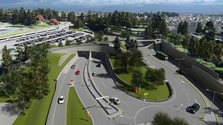 Infografía del túnel Gjønnes. Ilustración ViaNova Statens vegvesen