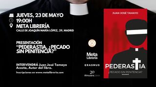 Tamayo presenta su 'Pederastia: pecado sin penitencia' en Madrid