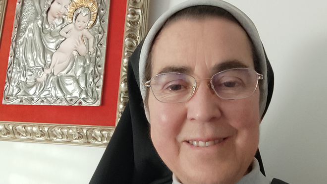 Sor Ernestina, abadesa de las benedictinas de León