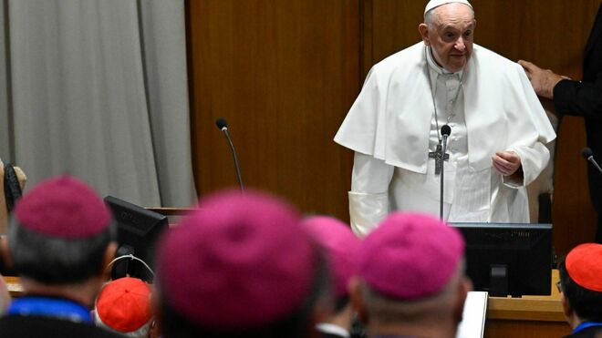 Francisco con los obispos italianos