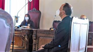 El cura de Talavera condenado, durante el juicio