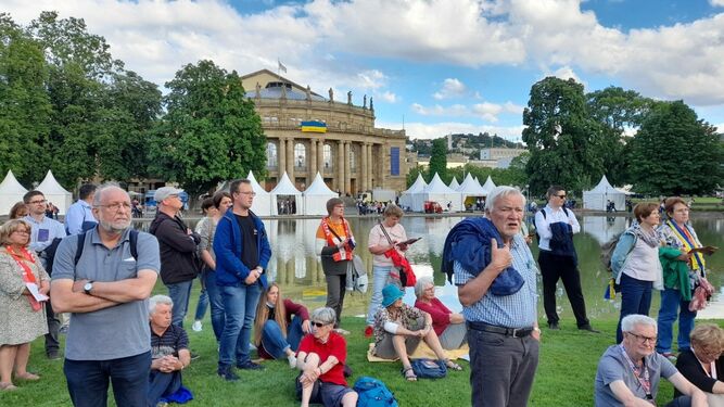 Participantes en las jornadas del Katholikentag en Alemania