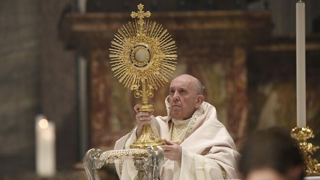 Francisco, en la misa del Corpus de 2021