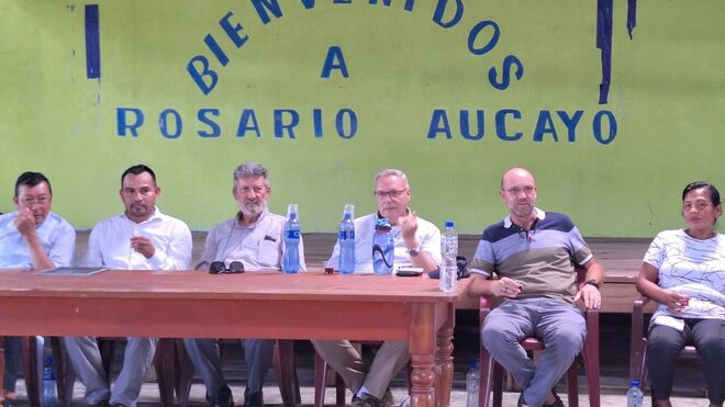 Acto de entrega de los terrenos del Aucayo al pueblo
