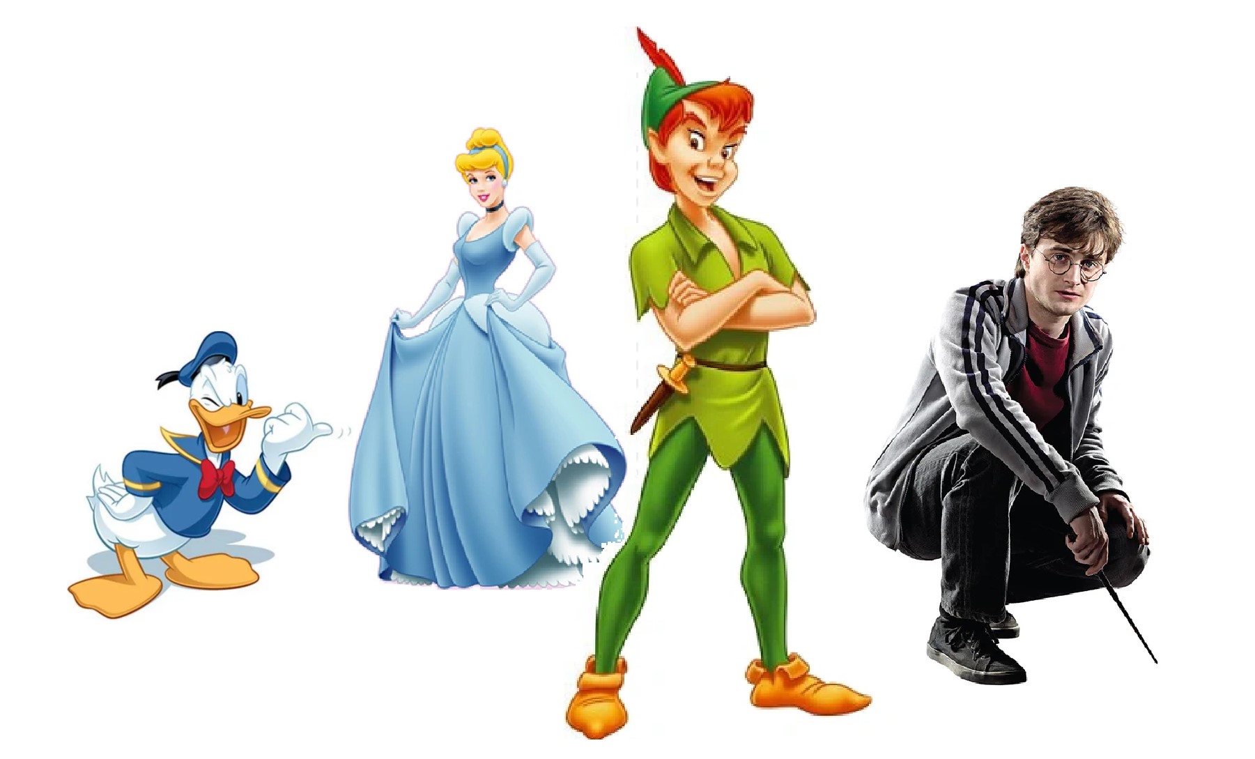 pato donald cenicienta peter pan harry potter