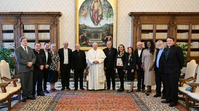 El Papa, con la Ceama y la Repam