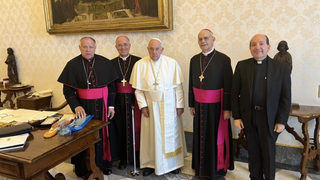 El papa recibe a la cúpula episcopal venezolana