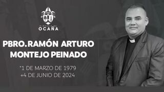 Esquela del padre Ramón Arturo Montejo
