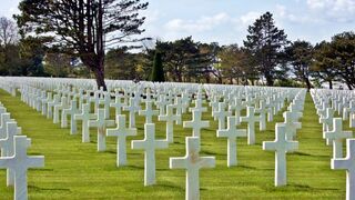 El cementerio de Colleville-sur-mer, Normandía