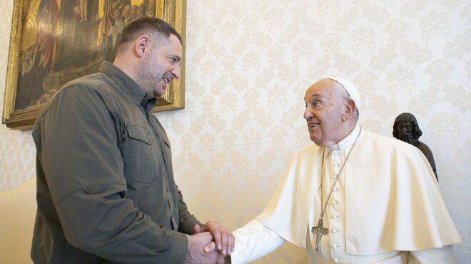 El Papa, con Yermak