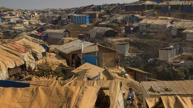 Campo de refugiados rohingya