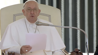 Francisco, durante la catequesis de la audiencia general