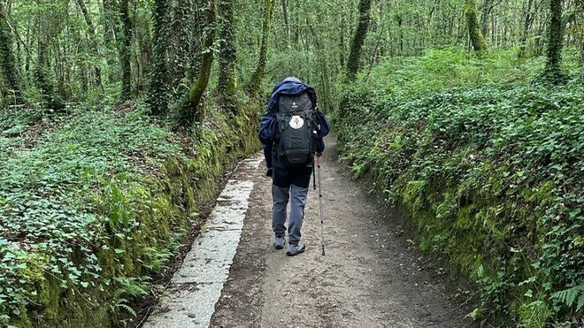 Santiago Palumbo en pleno camino