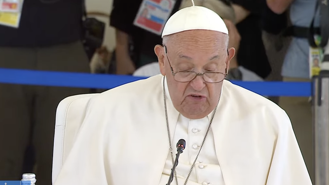 Intervención del Papa