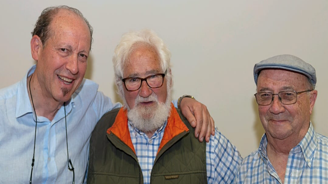 Julio Flor, Antonio Mijangos y Ernesto Bustio